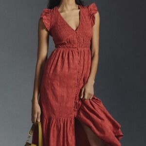 Anthropologie The Peregrine Midi Dress Size XS